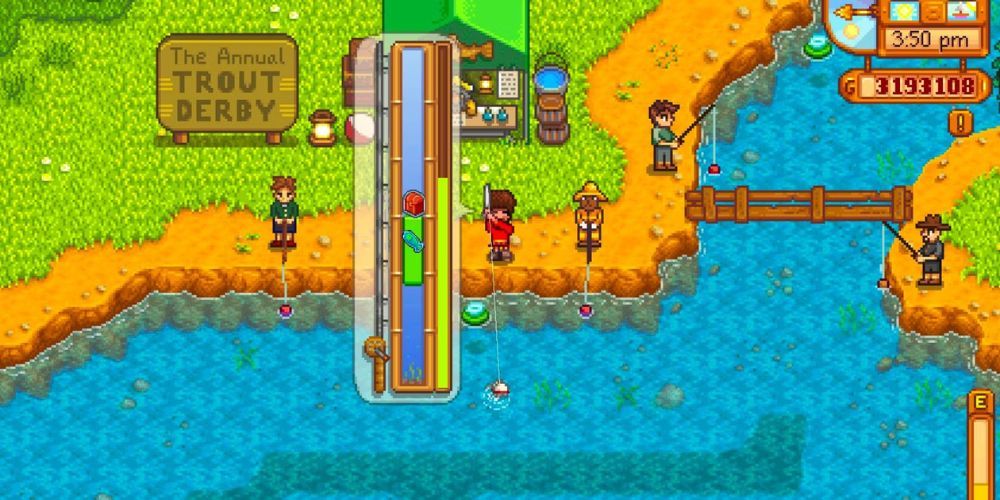 Fishing At The Trout Derby In Stardew Valley