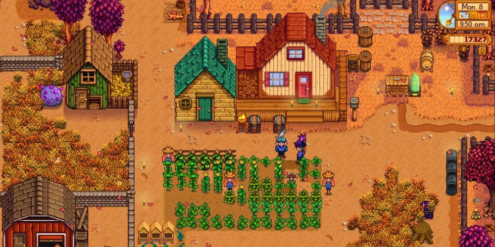 Fall farm in Stardew Valley